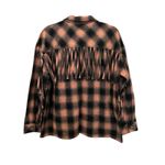 Entro Fringe Plaid Shacket S oversized fit western, edgy boho, whimsical look. Photo 2