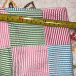 Talbots  petite size 8P skirt size zip seersucker patchwork striped design lined Photo 3