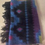Manhattan Hat Company Cashmere Feel Aztec Preppy Western Coastal Cowgirl Scarf Black Photo 0