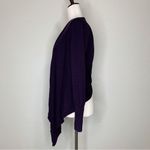 CAbi  Women’s Open Front Drape Criss Cross Back Plum Cardigan Photo 4