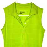 Nike  Golf Dri-Fit Collared Sleeveless Neon Yellow Tank Top Photo 1
