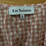 En Saison Pink Gingham Dress Size Medium Photo 3