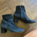 Black suade booties Size 7.5 Photo 0