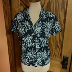 Hang Ten Linen Tropical leaves button down shirt Photo 8