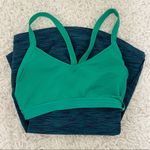 Alo Yoga  Reflections Tank Space Dye Green Blue Built In Bra Racerback Small Photo 4