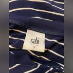 CAbi  Style #5556 Ahoy Long Sleeve Navy White Top Photo 3