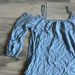 Andrée  blue cold shoulder top Photo 1