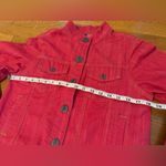 High Sierra Collarless Denim jacket in faded red size M Photo 11