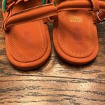 Farm Rio NWT Caramel Tassel Beaded Rainbow Tube Strap Sandal Size 11 Photo 4