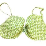 Aerie 32DDD Floral Daisy Green Bra Wired Cup Adjustable Spring Soft Comfy Girly Photo 0