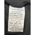 BANJUL  Black Geometric Stud Sheer Mock Neck Long Sleeve Bodycon Bodysuit Top S Photo 4