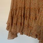 Revolve Women’s Small BYTIMO Fall Floral Tiered Ruffle Sheer Blouse Photo 3