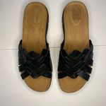 Easy Spirit Black Semarsha Braided Leather Upper Slip on Sandals Slides Sz 8 Photo 0