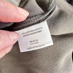 BCBGMAXAZRIA Blouse Womens Small Dark Grey Ruffle Top Runway Short Sleeve Dressy Photo 9