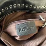 JOSEKO Black Leather Stud Rivet Crossbody Purse Shoulder Bag Vintage Multi Wear Photo 5