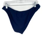 J.Crew NWT  Curved-Waist Cheeky Bikini Bottom Navy Size Medium M NEW Photo 6