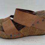 Lucky Brand  Leather Tan Magnolia Espadrille Heels Size 8.5 Photo 4