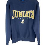 American Vintage Vintage Juanita Navy Embroidered Spellout Crewneck Photo 0