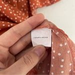 Bloomchic  Orange Polka Dot Ruffle Sleeve Blouse Casual 22 24 Photo 2