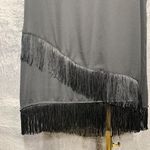 Anna Cai for Francesca’s Women’s Black Fringe Hem Slip Dress Size Large NWT Photo 2