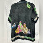 Alemais royal perfume button down shirt Black Size 6 Photo 6