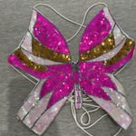 Pink Sequin butterfly shape top Size XS Photo 0