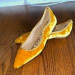 Sam Edelman Gold Velvet Studded Pointy Toe Flats Photo 3