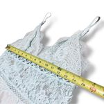 Victoria's Secret Victoria’s Secret Light Blue Dream Angels Floral Lace Slip Dress – Medium Photo 5