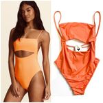 Billabong  coral cut out swimsuit Photo 1