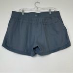 Athleta  Go To Distance Shorts Grey Elastic Waist Zip Back Pocket Stretch Photo 2