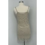 Fossil  Womens Spaghetti Strap Dress Size XS Beige Lace Sundress Photo 3