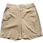 Athleta  Brooklyn Bermuda Shorts 14 Khaki lightweight breathable casual comfort Photo 1