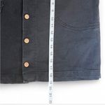 Marine layer  Black Button-Front Denim Skirt, size 14 Photo 3