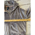 Champion Grey Fuzzy Zip-up Jacket Womens Size Small Photo 4