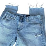 AG Denim Distressed Raw Hem Ankle Jeans Blue Size 27 Photo 6