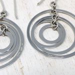 Solid 14K white gold, made in Italy, earrings, NWOT Photo 12