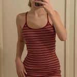 Brandy Melville Navy Red Stripe Mini Dress Photo 0