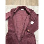 Free People NWT $178  Jayde Cord Flare Jumpsuit Wine L Cottagecore Western‎ Retro Photo 13
