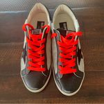 Golden Goose Superstar Sneakers Mesh and Leather size 42/US 12 Orange Black Photo 4