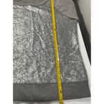 Banana Republic  Gray Sequin Front Long Sleeve Sweatshirt Women's Size L Stretch Photo 7