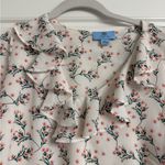 CeCe  Ruffle Floral Top NWT Pink Flounce  Romantic Feminine Ethereal Whimsy Photo 3