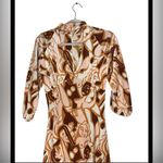 Dazey LA RARE  Orange line nude art  Dress size S Photo 3