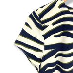 The Fifth Label  | Small | DESIGNER White with Blue Green Zebra Print Dress Photo 1