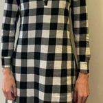 Place Plaid Black and White Long Sleeve Collared Flannel Dress Women's Sz XS Photo 4