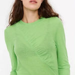 Ganni  NEW Quilted Long Sleeve Tee Shirt large Photo 0