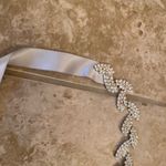 Rhinestone Bridal Belt with Satin Sash Photo 2