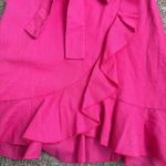 Showpo. Women’s Pink Ruffle Mini dress with Balloon Puff Sleeves size 2 Photo 1