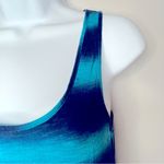 Lucky Brand  Blue Spray Tie Dye Sleeveless Maxi Dress Size Photo 6