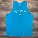 Nike “Just Do It” Activewear Teal Tank Top Women’s Size Large Photo 0
