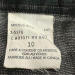 Simon Chang Black Grommet Accent Pocket Denim Side Slit Midi Skirt Womens 10 Photo 8